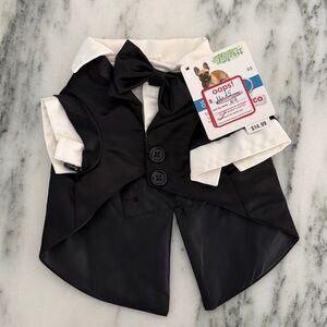 Petco Dog Black White Tuxedo XS NWT